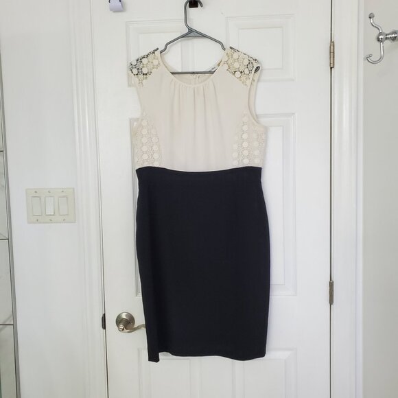 Calvin Klein Black & White Cocktail Dress – Size 12 - Picture 2 of 6